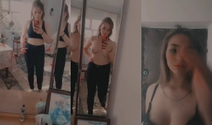 Horny NRI Girl Shows Boobs